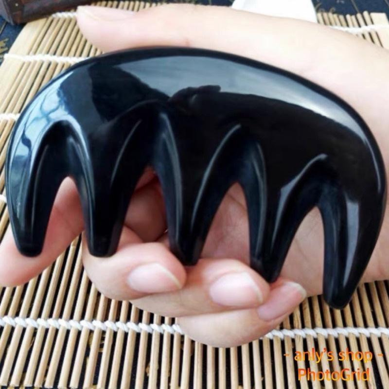 艾美莎莎💞天然牛角按摩器 牛角我齒梳 按摩刮痧板 牛角梳 眼睛臉部按摩 刮痧 牛角按摩板 穴道按摩 按摩器 刮痧按摩器-細節圖9