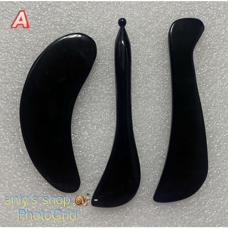 【艾美莎莎】砭石刮痧板 撥筋棒 刮痧板 加熱刮痧 經絡疏通 S形 太極形 撥筋 牛角刮痧板 刮痧棒 臉部按摩器 撥筋棒-細節圖4