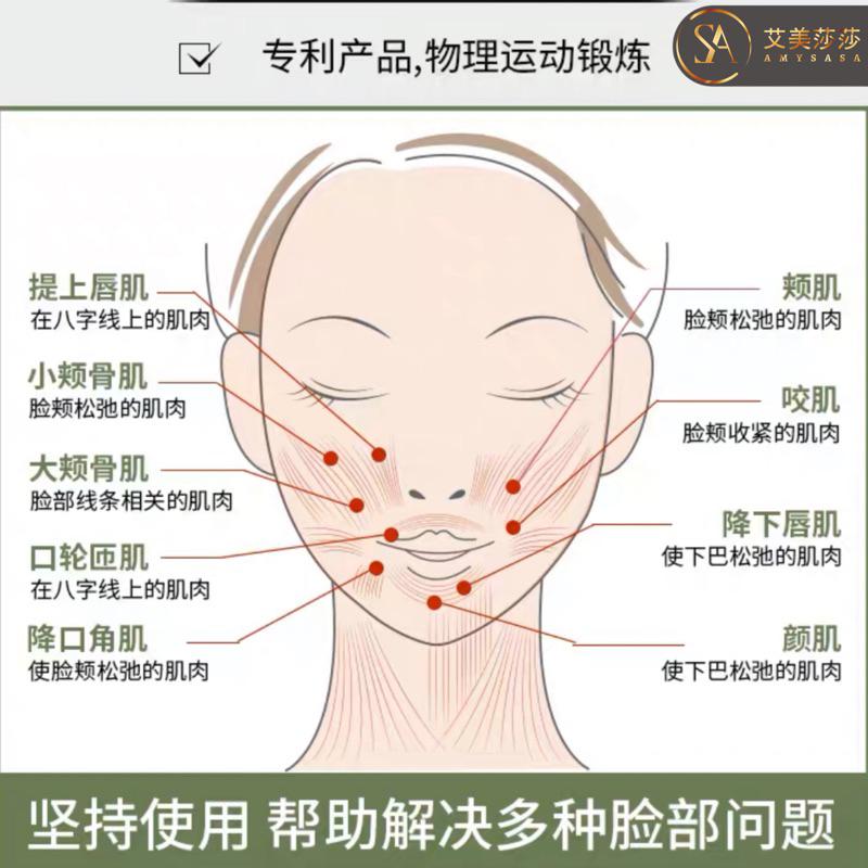 艾美莎莎（滿額送A醇精華液）現貨 無噁心的味道 臉部訓練器3D瘦臉儀臉提拉 咬合鍛煉器 微笑矯正器 咬合肌訓練 嘴角下垂-細節圖6