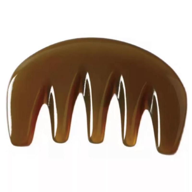 艾美莎莎💞現貨牛角五齒梳 牛角梳子 頭部按摩爪 頭皮梳 頭皮按摩刷 頭皮刷 頭皮按摩 五齒梳 洗頭梳 頭療梳 牛角刮痧板-細節圖2