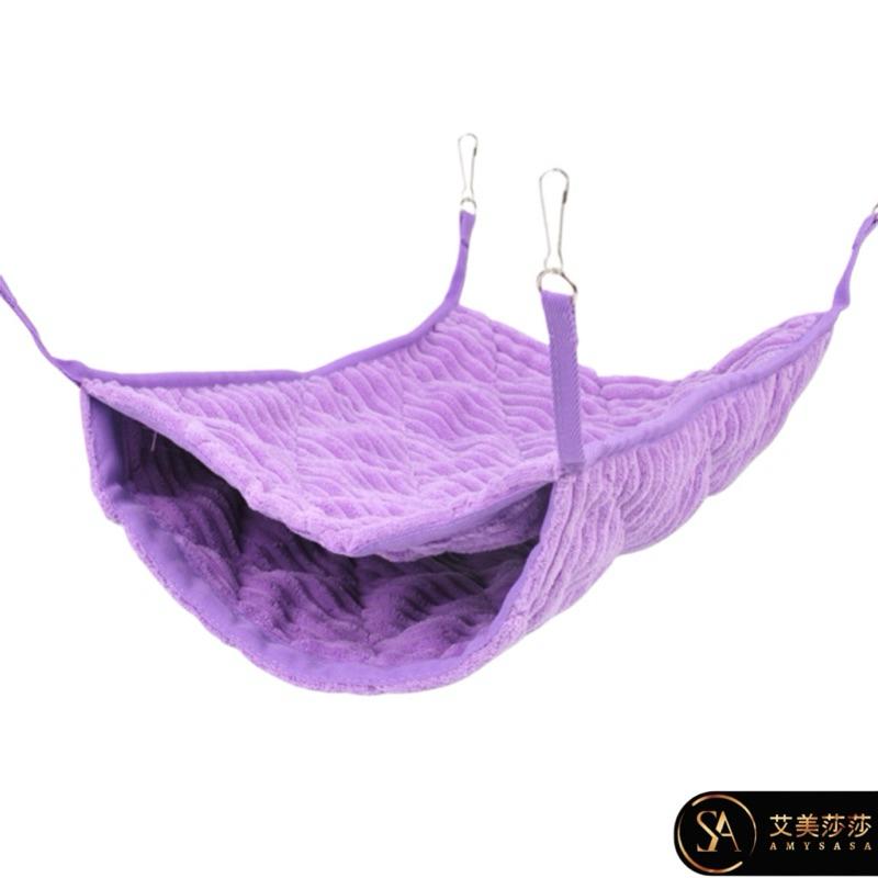 艾美莎莎💞現貨 寵物吊窩 雪貂吊床 蜜袋鼯 鸚鵡 文鳥 睡窩 睡袋 吊窩 吊床 寵物睡窩 寵物蜜袋鼯睡窩 雪貂用品-細節圖2