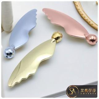 艾美莎莎💞現貨 韓國 撥筋按摩棒 空姐 面部提拉按摩 刮痧按摩 精華液導入儀 眼部臉部按摩器 空姐 按摩棒 金屬 刮痧板-細節圖5