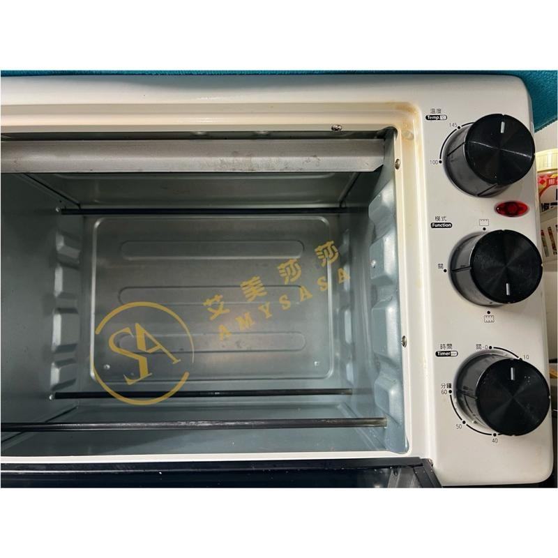 惜物💞新竹市 9成新 禾聯20公升 電烤箱 溫控 小烤箱 烤箱 烘焙 解凍 定時 雙旋鈕 雙旋鈕溫控電烤箱 租屋族-細節圖2