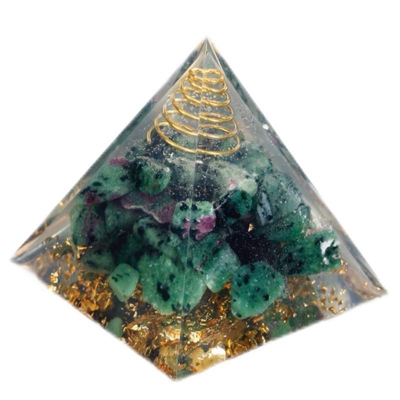 現貨 出清 大號 5cm 水晶 手作奧根能量塔 能量金字塔  Orgonite 水晶奧根 奧剛 金字塔 水晶金字塔能量塔-細節圖2