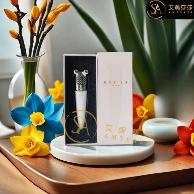 艾美莎莎💞現貨 特價出清 范冰冰同款 艾草 溫灸棒 溫灸罐 砭石刮痧板 刮痧儀 艾草 溫灸罐 艾草柱 溫灸罐 范爺溫灸棒-細節圖3