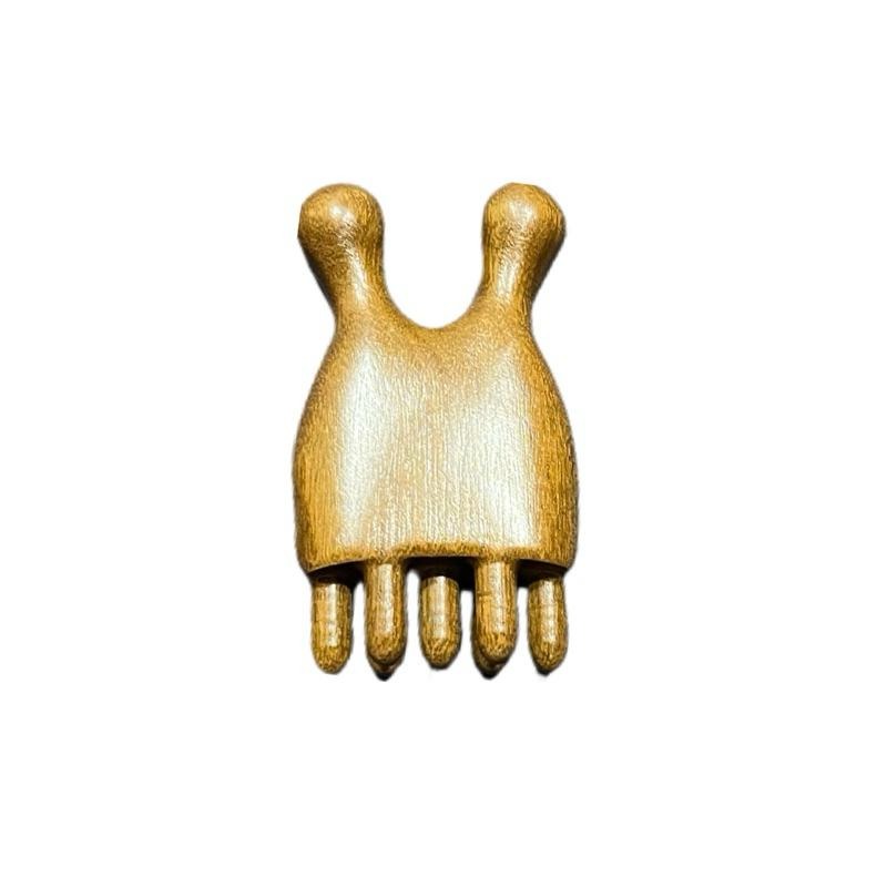 艾美莎莎💞現貨 金絲檀 多功能按摩梳 撥筋棒 鼻子按摩 鼻翼按摩 迎香穴 鼻樑按摩 刮鼻子 按摩梳 刮痧器 頭部頭療刮痧-細節圖2