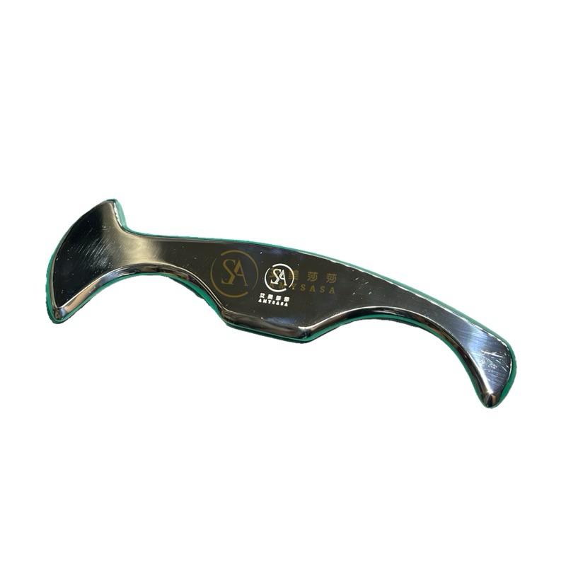 艾美莎莎💞現貨316不鏽鋼筋膜刀 蝙蝠刀筋膜按摩刮痧器 刮痧板 痧板 經絡板 按摩 筋膜刀 理療按摩 刮痧按摩 肌肉放鬆-細節圖2