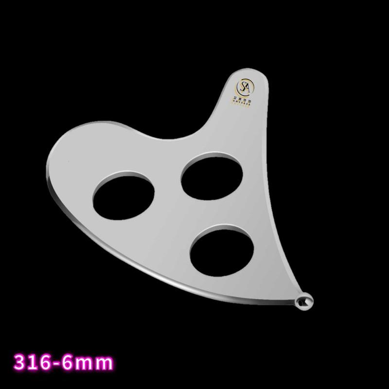 艾美莎莎💞現貨特價316 蘋果款筋膜刀 多功能刮痧板 面部提拉緊緻 全身肌肉 按摩刀指壓點穴 面部身體兩用 刮痧按摩撥筋-細節圖4