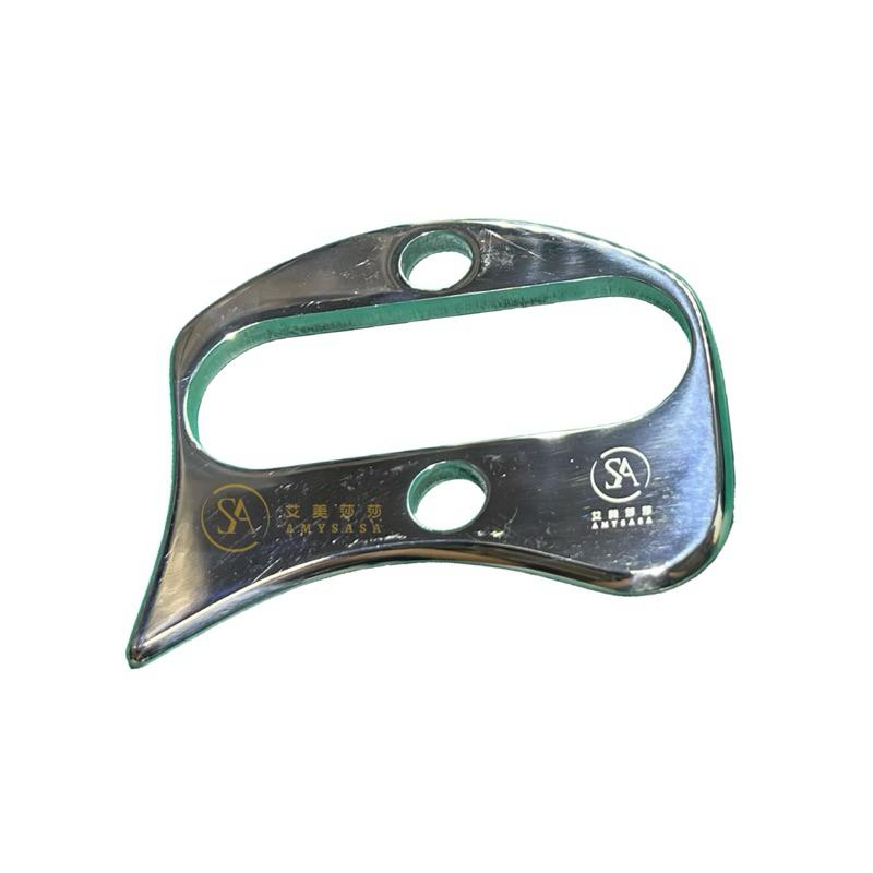 艾美莎莎💞現貨316不鏽鋼筋膜刀 四方筋膜刀按摩刮痧器 刮痧板 痧板 經絡板 按摩 筋膜刀 理療按摩 刮痧按摩 肌肉放鬆-細節圖2