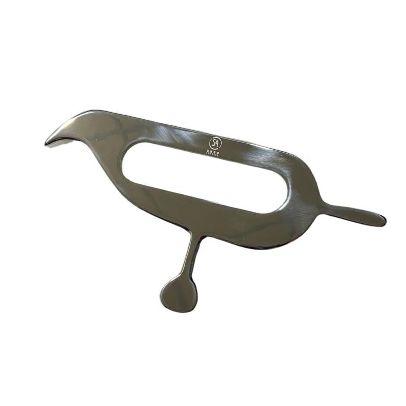 艾美莎莎💞現貨特價316筋膜刀 魚形 葉子 A形 鳥形 筋膜刀 不銹鋼筋膜刀 運動按摩師 按摩刀 刮痧按摩 肌肉放鬆-細節圖2