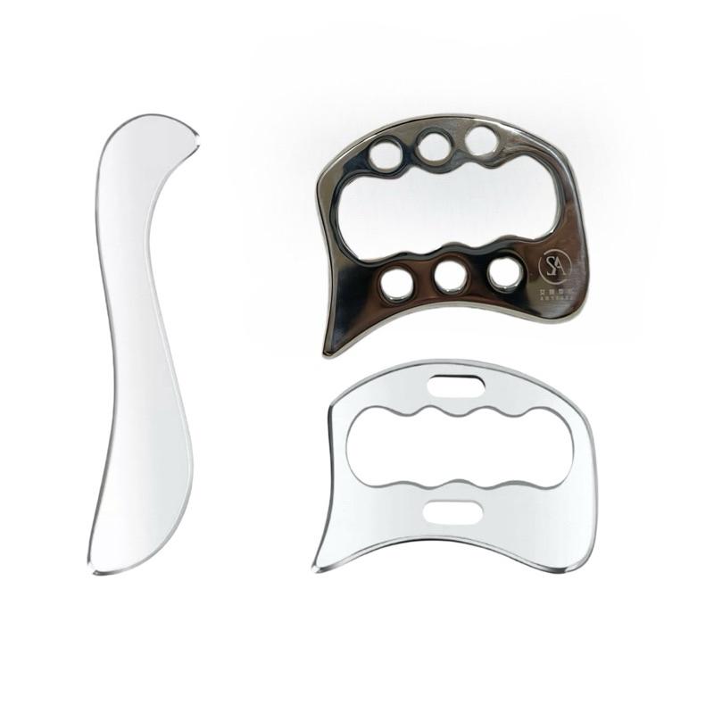 艾美莎莎💞現貨 特價 316 筋膜刀2件組  筋膜刀 虎刀 不銹鋼筋膜刀 運動按摩師 筋膜 S按摩刀 刮痧按摩 肌肉放鬆-細節圖2