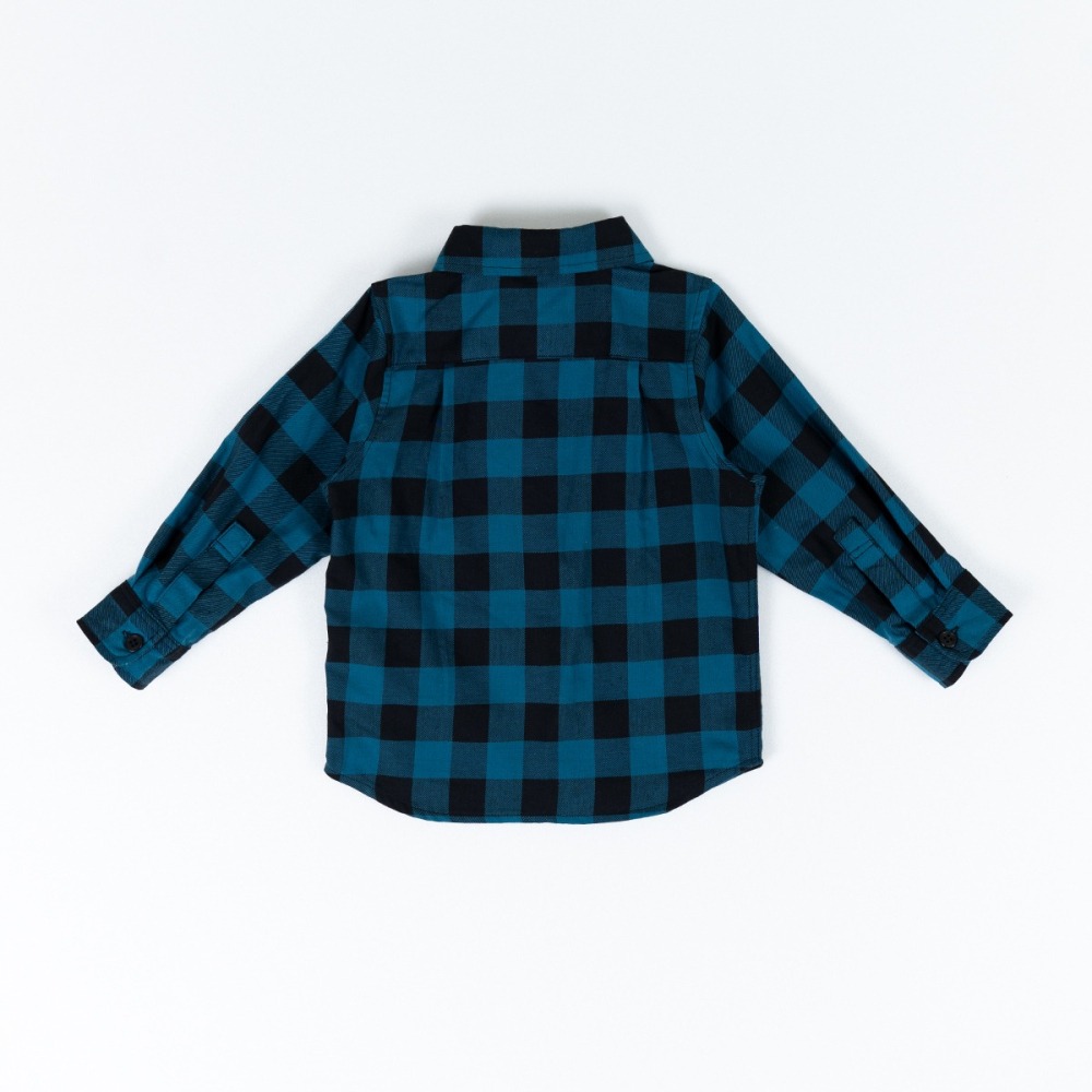 【台灣賣家24H出貨】經典格紋襯衫 男女童長袖襯衫 兒童長袖上衣 中大童衛衣 韓版休閒襯衫 襯衫式外套 棉質襯衫格子襯衫-細節圖5