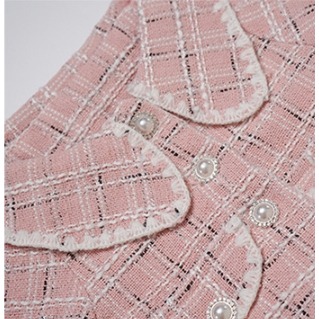 【台灣賣家24H出貨】女童秋裝新款小香風紗裙套裝兒童洋氣時尚 小女孩長袖套裝蓬蓬裙 過年女童兩件式套裝背心連身裙小外套-細節圖7