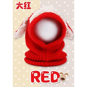 【台灣賣家24H出貨】嬰幼兒毛帽 6-12個月 男女童毛線帽 兒童造型毛帽圍脖 毛線婴幼兒披肩圍脖-細節圖5