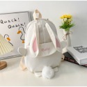 【台灣賣家24H出貨】卡通可愛兒童雙肩包 幼兒園小孩輕便小背包 3-6歲兒童帆布出行包 兔子背包 兔耳朵雙肩包 後背包-規格圖8