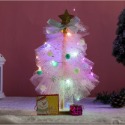 【台灣賣家24H出貨】耶誕節裝飾品 網紗發光聖誕樹diy材料包 網紗聖誕樹材料包 聖誕裝飾 兒童手作 DIY 派對佈置-規格圖6