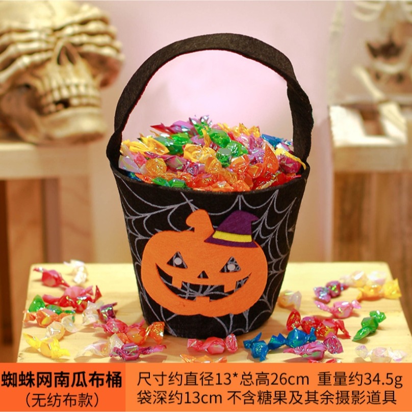 【台灣賣家24H出貨】萬聖節trick or treat 萬聖節糖果袋 兒童手提袋禮物袋 萬聖節道具配件 幼兒園活動-細節圖3