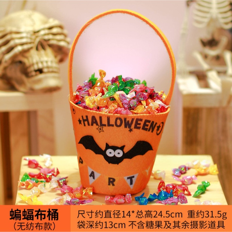 【台灣賣家24H出貨】萬聖節trick or treat 萬聖節糖果袋 兒童手提袋禮物袋 萬聖節道具配件 幼兒園活動-細節圖5