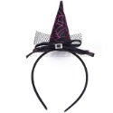 【台灣賣家24H出貨】萬聖節trick or treat 巫婆帽造型髮箍 萬聖節頭箍 經典蜘蛛網巫婆帽髮飾 萬聖節派對-規格圖7