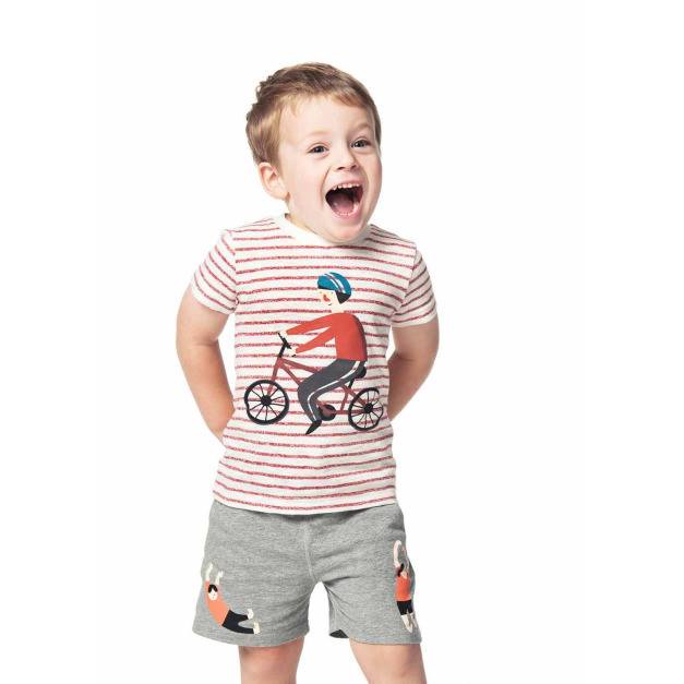 【台灣賣家24H出貨】MIT系列夏季棉質腳踏車印花T恤 兒童短袖 兒童上衣 男童短袖 女童短袖 兒童上衣 童裝 幼童上衣-細節圖7