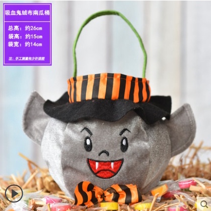 🍓小雨媽的童言童語🍓現貨~~萬聖節trick or treat 萬聖節糖果袋兒童手提袋禮物袋萬聖節道具配件幼兒園活動節慶-細節圖2