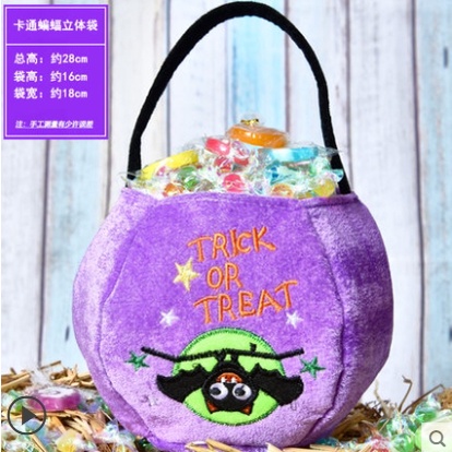 🍓小雨媽的童言童語🍓現貨~~萬聖節trick or treat 萬聖節糖果袋兒童手提袋禮物袋萬聖節道具配件幼兒園活動節慶-細節圖3