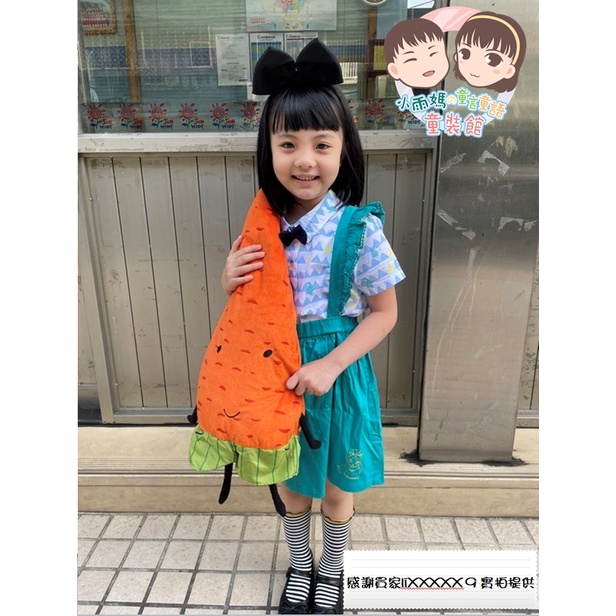 🍓小雨媽的童言童語🍓品牌童裝~現貨愛麗絲系列親子裝露肩洋裝露肩連身裙兒童洋裝女童洋裝中小童洋裝連身洋裝-細節圖2