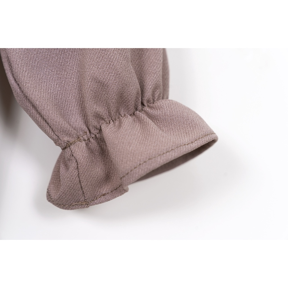 【台灣賣家24H出貨】現貨女童長袖洋裝 長袖連身裙 中小童刺繡連身裙 韓版女童洋裝 前開扣洋裝 薄長袖連身裙-細節圖5