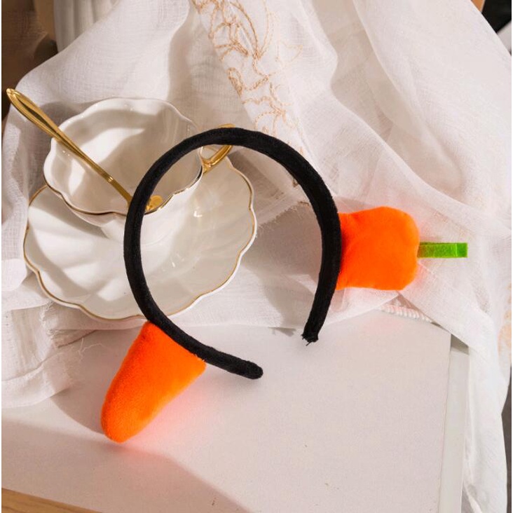 🍓小雨媽的童言童語🍓現貨~網紅新款可愛胡蘿蔔造型髮箍搞怪鱼頭造型箍髮箍穿頭鹹魚造型女童成人頭飾-細節圖4