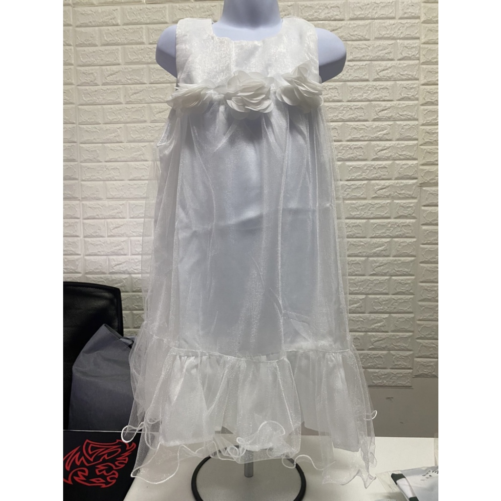 品牌童裝~現貨緞面網洋裝中小童洋裝夏季洋裝連身裙無袖網紗洋裝棉質連身裙女童洋裝公主網紗連身裙女童連身裙小童洋裝幼童連身裙-細節圖4