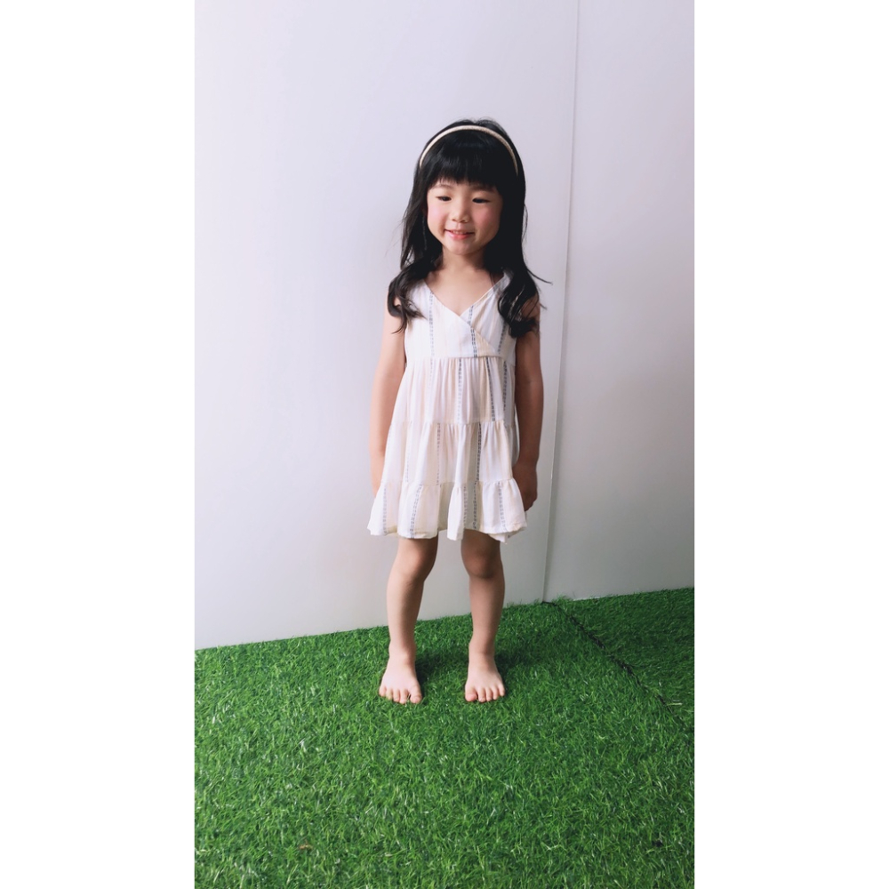 🍓小雨媽的童言童語🍓品牌童裝~現貨細肩帶洋裝中小童洋裝夏季洋裝連身裙細肩帶連身裙棉質連身裙女童洋裝幼童洋裝幼童連身裙-細節圖4