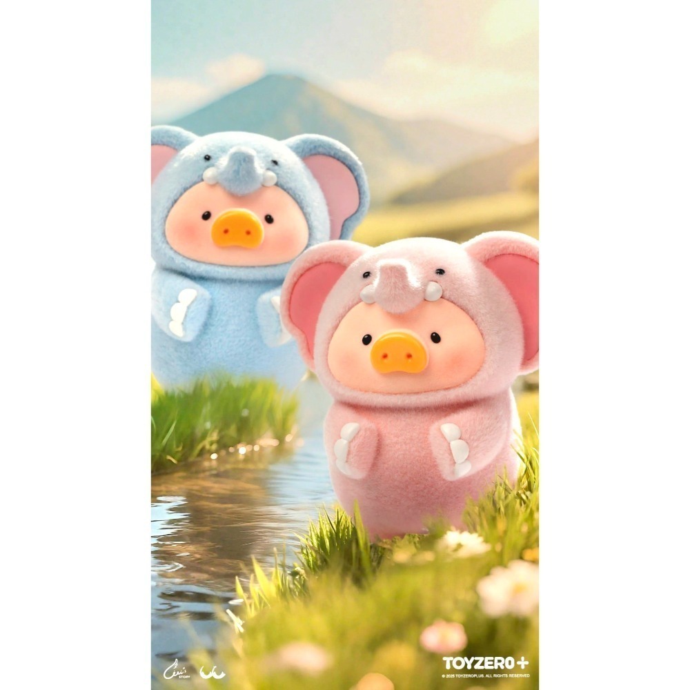 絕對正版 TOYZERO+ LuLu豬 罐頭豬🩷異色長頸鹿 雪山象 閃鱗鱷魚 孔雀 咖波 漢堡-細節圖2