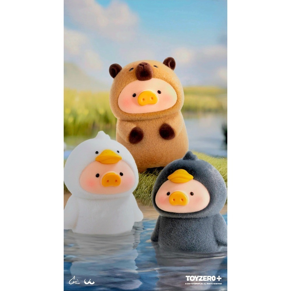 絕對正版 TOYZERO+ LuLu豬 罐頭豬🩷異色長頸鹿 雪山象 閃鱗鱷魚 孔雀 咖波 漢堡-細節圖3