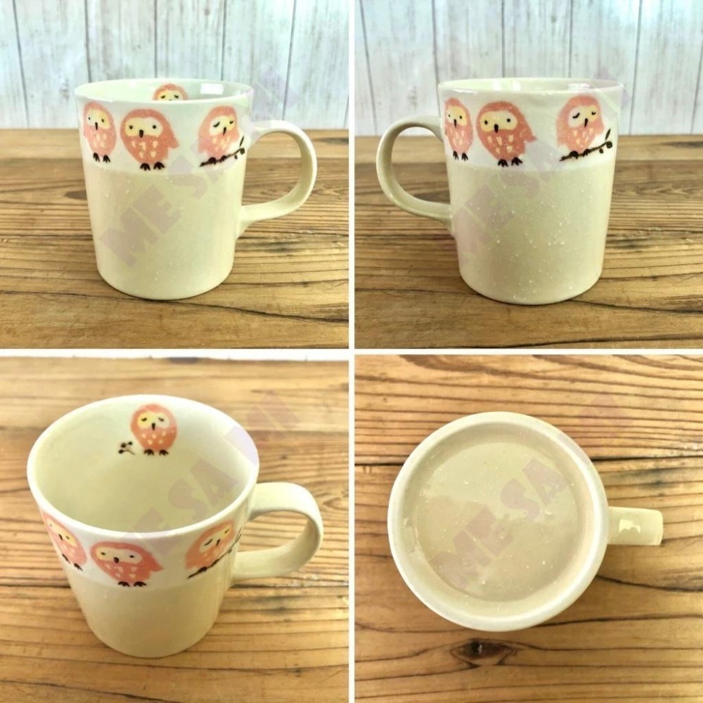 【日本製】 (美濃燒) 森林貓頭鷹系列- 馬克杯/茶杯/水杯/情侶對杯-細節圖2