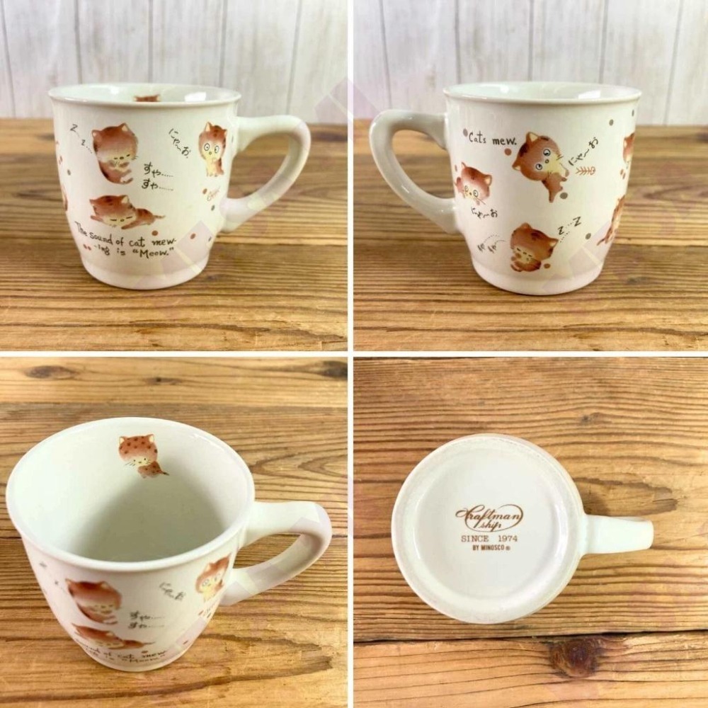 【日本製】 (美濃燒) Cat Mu 系列- 馬克杯/茶杯/水杯/咖啡杯/禮品-細節圖2