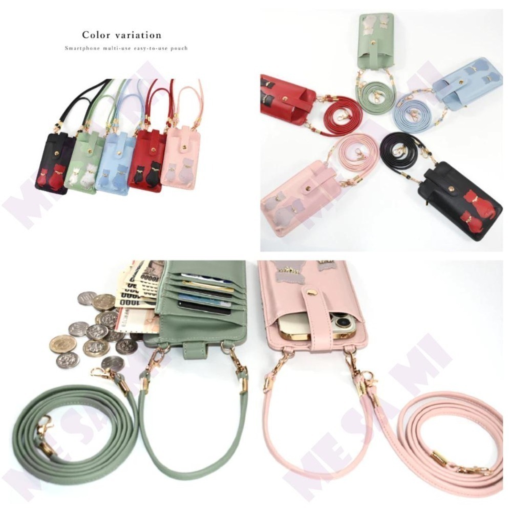 ★現貨★ 可愛貓咪背影系列 ─ 手機包 / 皮夾 / 零錢包/ 側背包 / 收納包 (可拆肩帶)-細節圖5