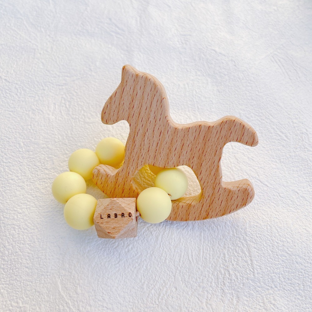 ▲預購▲【日本製】日本Labro 天然原木手工製作 嬰幼兒玩具 固齒器 - 木馬(原裝出貨)-規格圖6