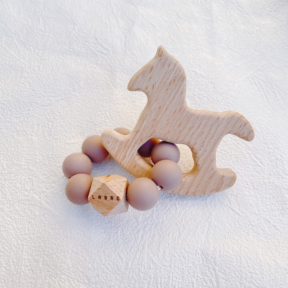 ▲預購▲【日本製】日本Labro 天然原木手工製作 嬰幼兒玩具 固齒器 - 木馬(原裝出貨)-規格圖6