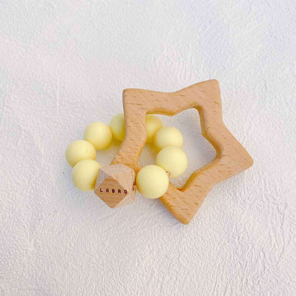 ▲預購▲【日本製】日本Labro 天然原木手工製作 嬰幼兒玩具 固齒器 - 簡約之星(原裝出貨)-規格圖9