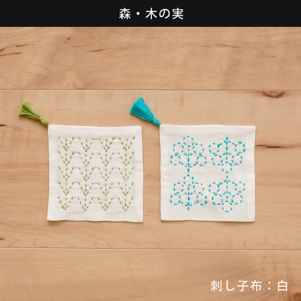 日式質感刺子繡材料包♡簡單手作療癒靜心-多種花樣可選-規格圖5