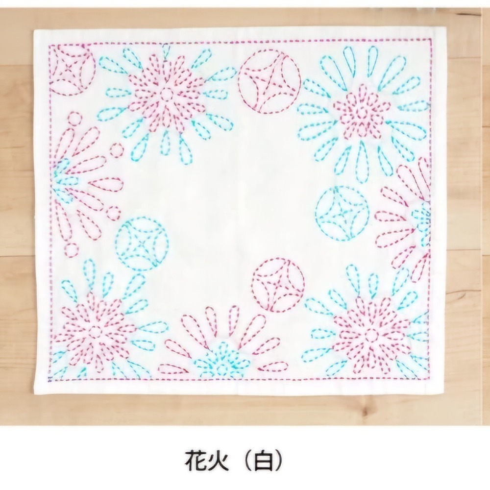 日式質感刺子繡材料包♡簡單手作療癒靜心-多種花樣可選-規格圖5