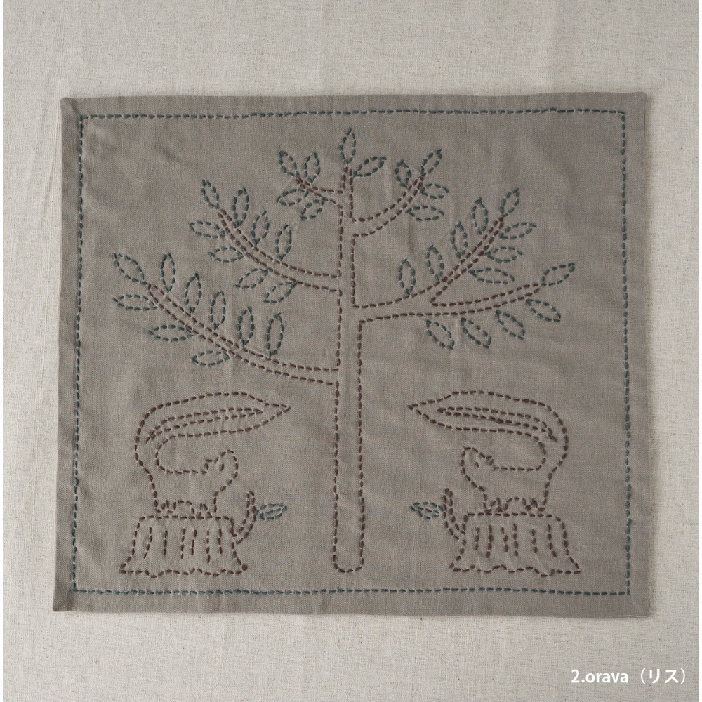 〔洗碗布1入〕松鼠 約30×34cm