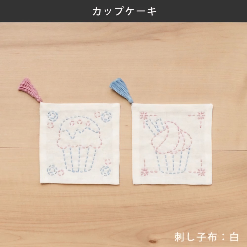 日式質感刺子繡材料包♡簡單手作療癒靜心-多種花樣可選-規格圖5