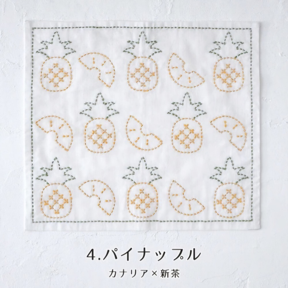 日式質感刺子繡材料包♡簡單手作療癒靜心-多種花樣可選-規格圖5