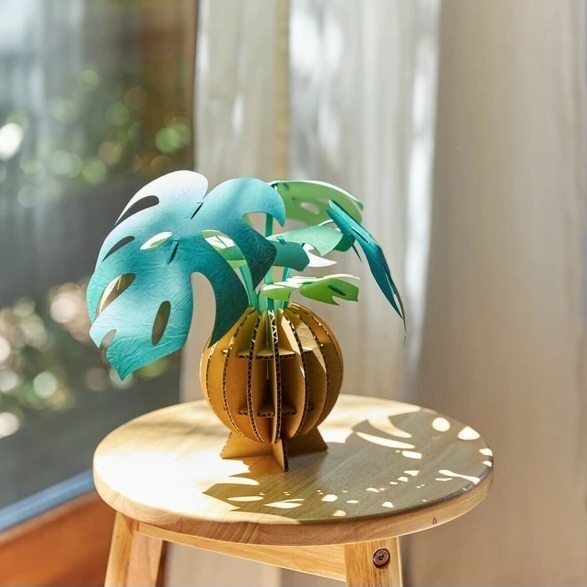 質感紙藝材料包♡簡單手作療癒靜心-植物系列 日本製造-細節圖4