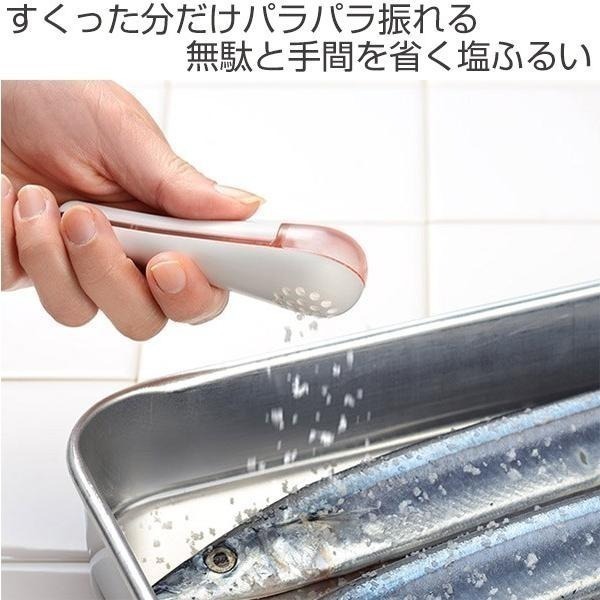 24hr出貨🦔日本製 AUX Leye 不沾手 灑鹽器 計量鹽匙 塩巴匙 塩巴量匙 灑鹽湯匙 鹽篩 防潮 防結塊-細節圖2