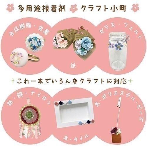 24hr出貨🦔日本製 SAKURA 工藝 小町 多用途強力黏著劑 布用接著劑 DIY 黏著劑 黏名牌 12 24 50-細節圖2