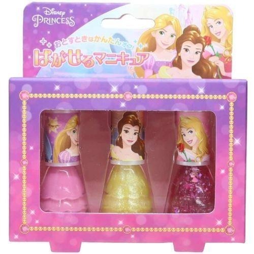 24hr出貨✈️日本限定 Disney 迪士尼公主 兒童指甲油 可撕式 禮物 亮片 珠光 指甲油 生日禮物 撕除式-細節圖2