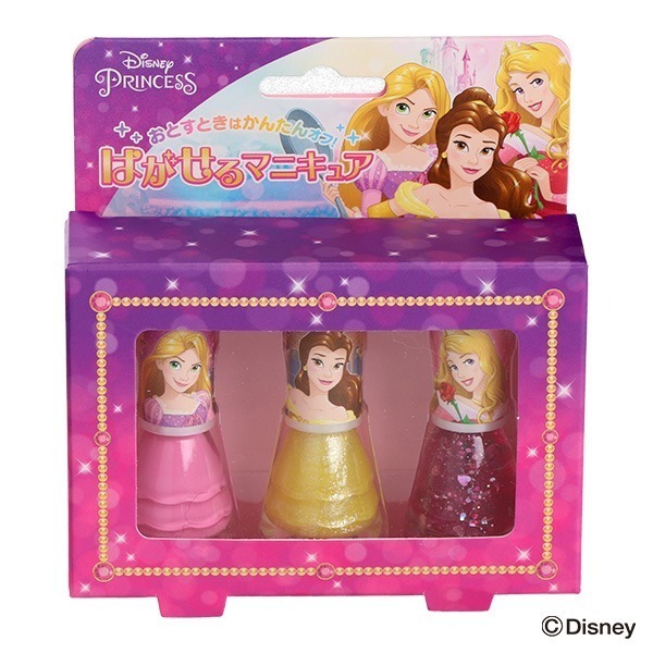 24hr出貨✈️日本限定 Disney 迪士尼公主 兒童指甲油 可撕式 禮物 亮片 珠光 指甲油 生日禮物 撕除式-細節圖8