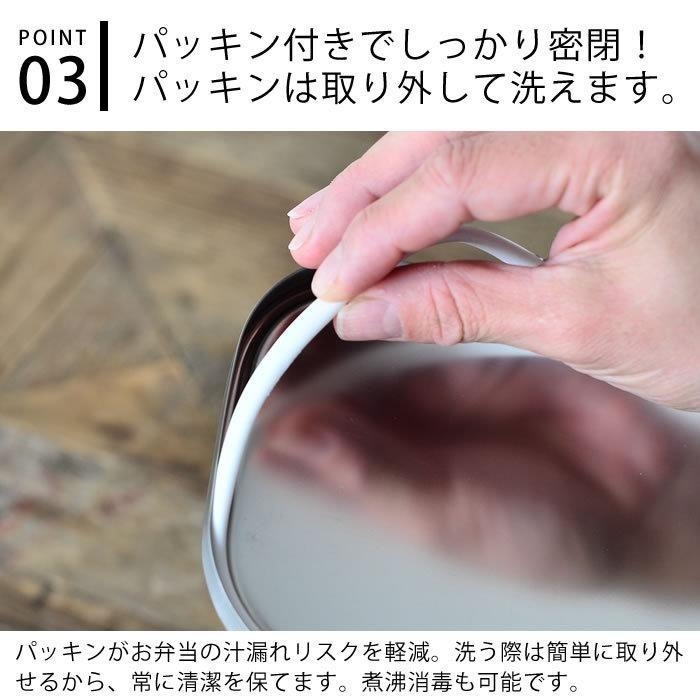 24hr出貨✈️日本製 相澤工房 AIZAWA 不鏽鋼 束帶 長型 便當盒 餐盒 (雙層 附一隔板) 500ml-細節圖4